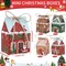 Mini Christmas Party Favor Boxes Treat Boxes, Small Christmas Gift Boxes for Advent Calendar Xmas Candy Treats Cookies